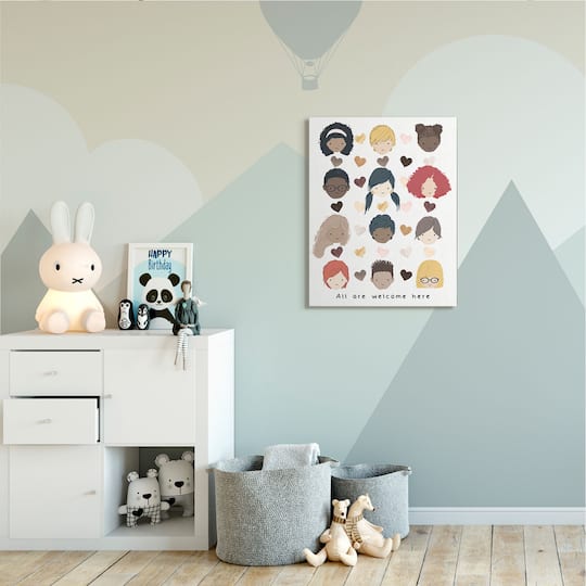 Stupell Industries All Welcome Here Portraits Wall Accent